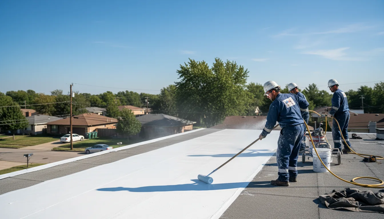 Commercial roof coating in North Garden, VA near me